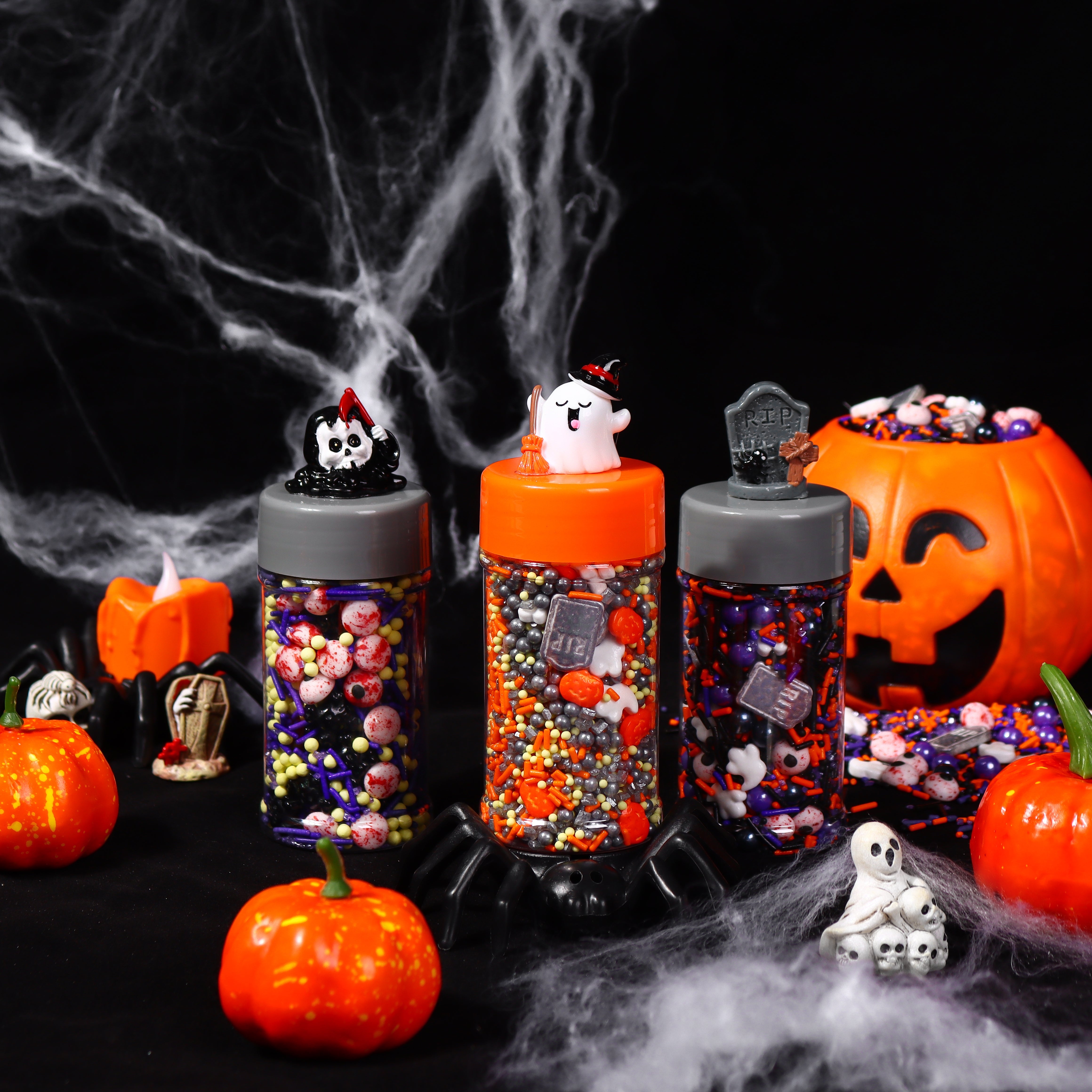Halloween Sprinkles Edible Wafer Paper Sprinkles Cake Decorations