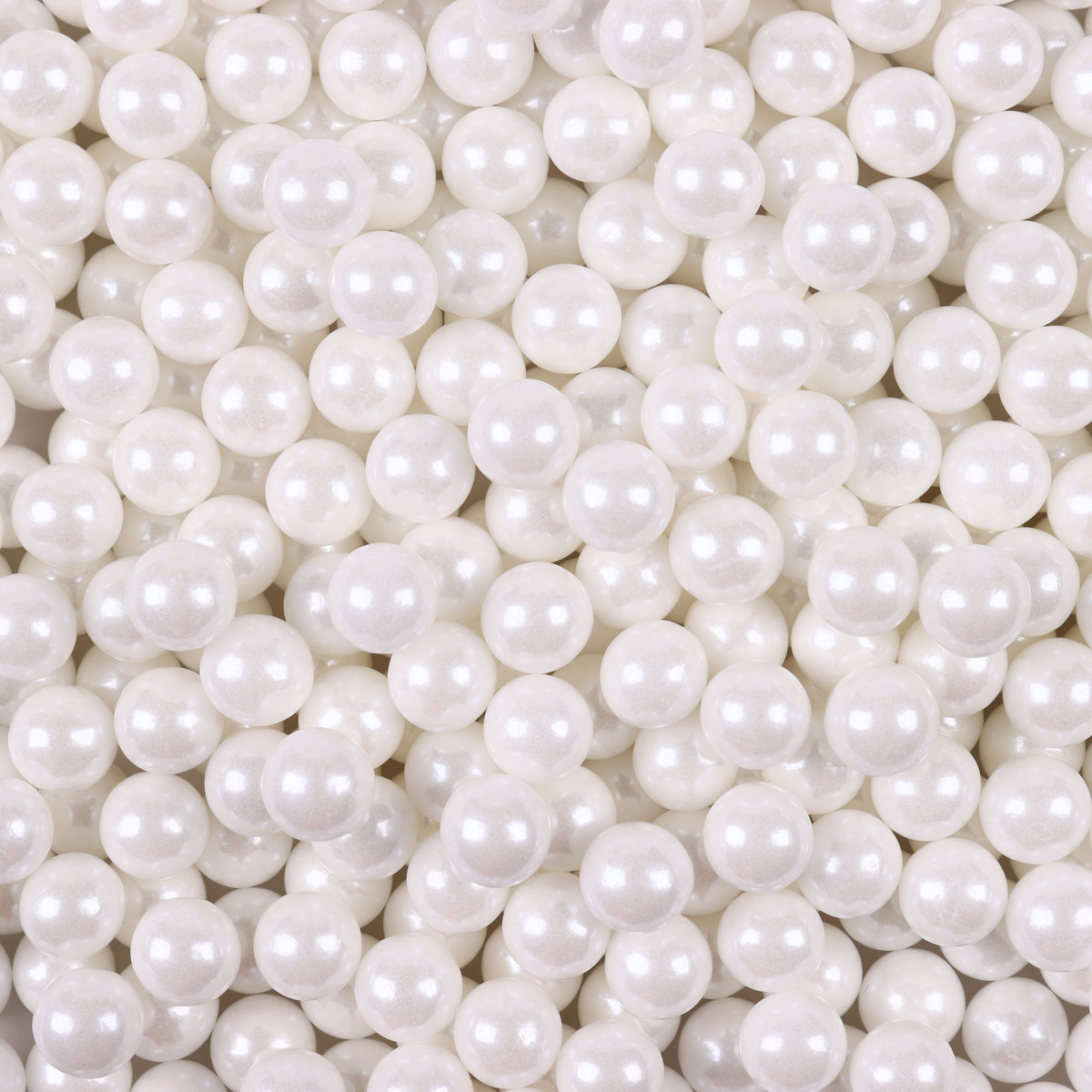 10mm White Sugar Pearls Edible Cake Sprinkles