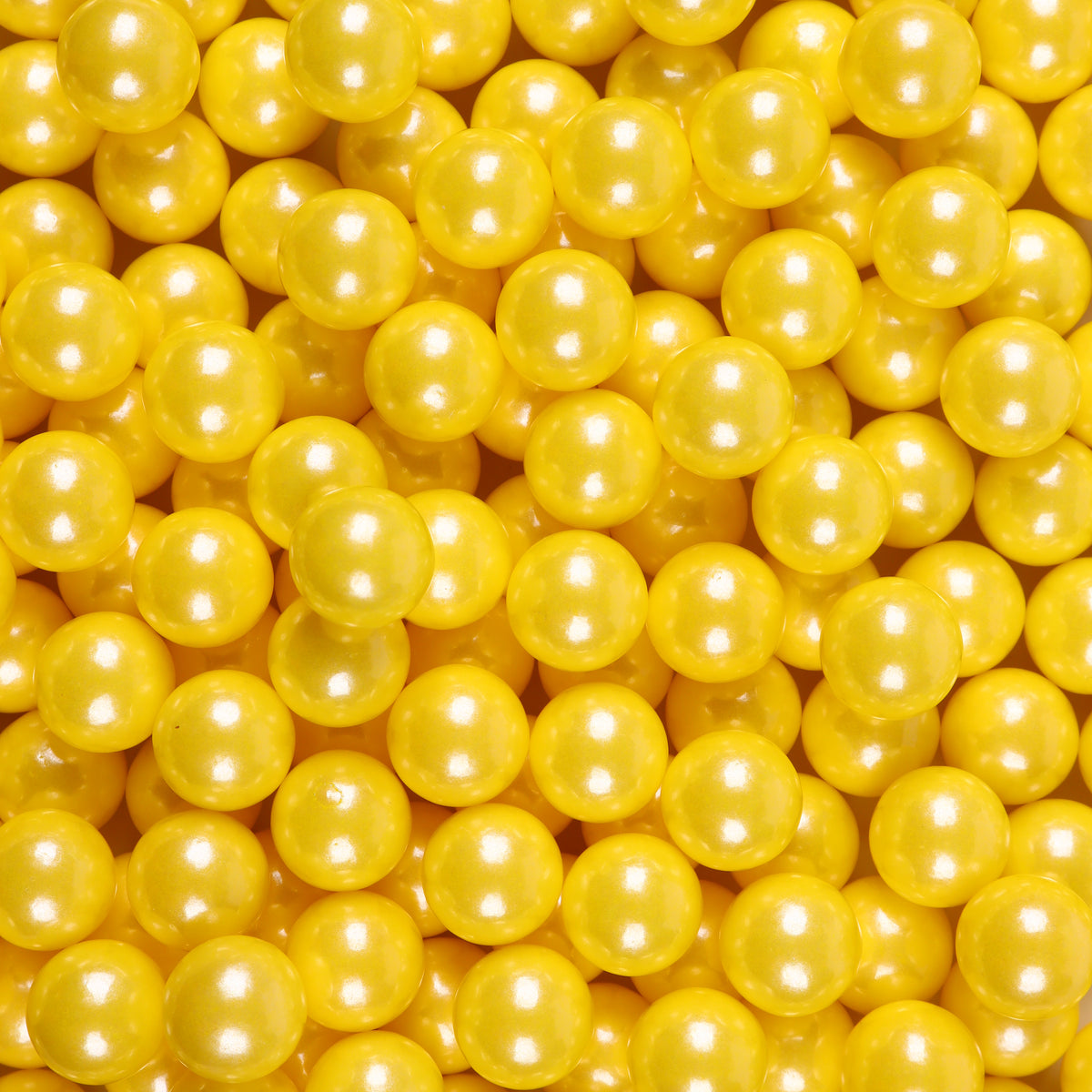 14mm Yellow Sugar Pearls Edible Cake Sprinkles