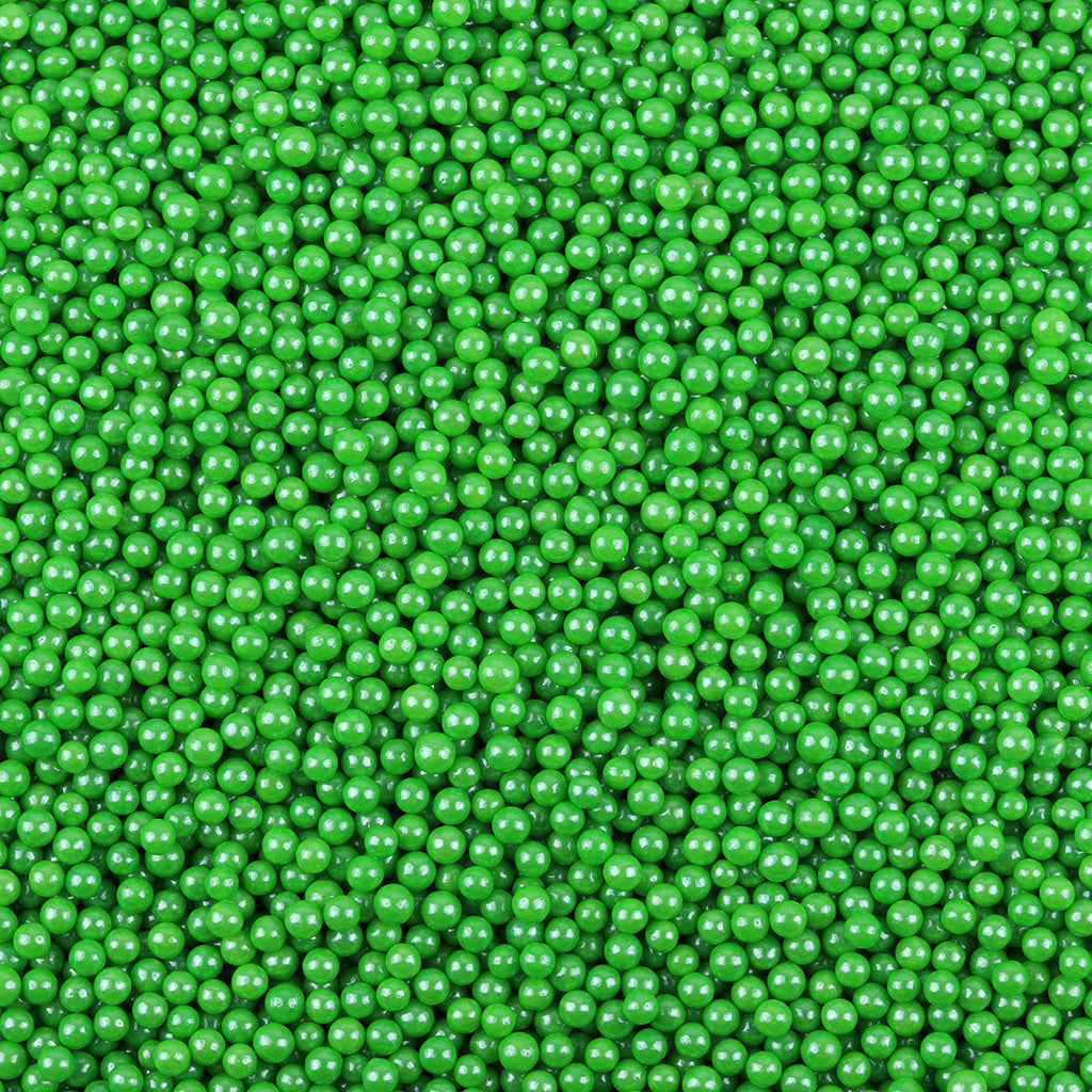 4mm Dark Green Sugar Pearls Edible Cake Sprinkles