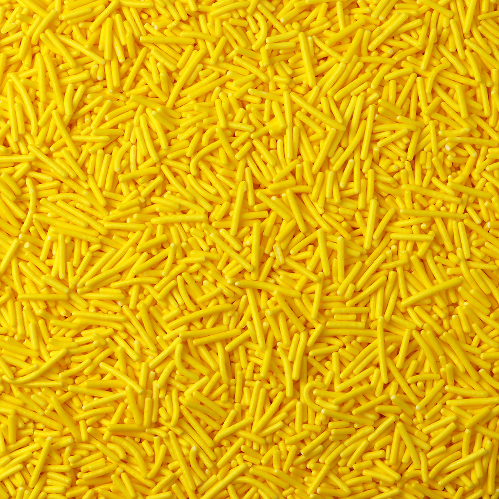 Yellow Polished Long Jimmies Sprinkles