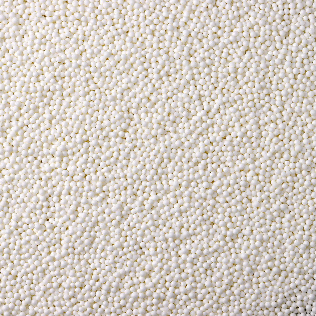 2mm White Edible Polished Nonpareils