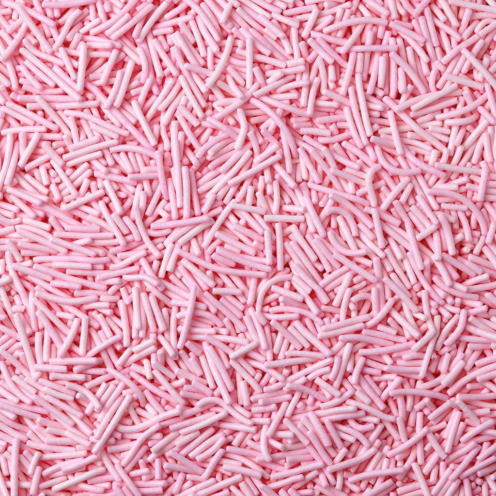 Light Pink Polished Long Jimmies Sprinkles