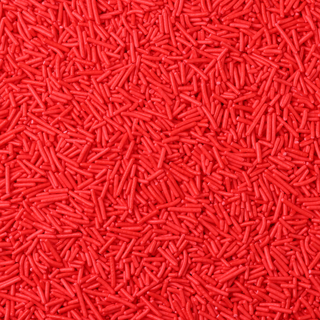 Red Polished Long Jimmies Sprinkles