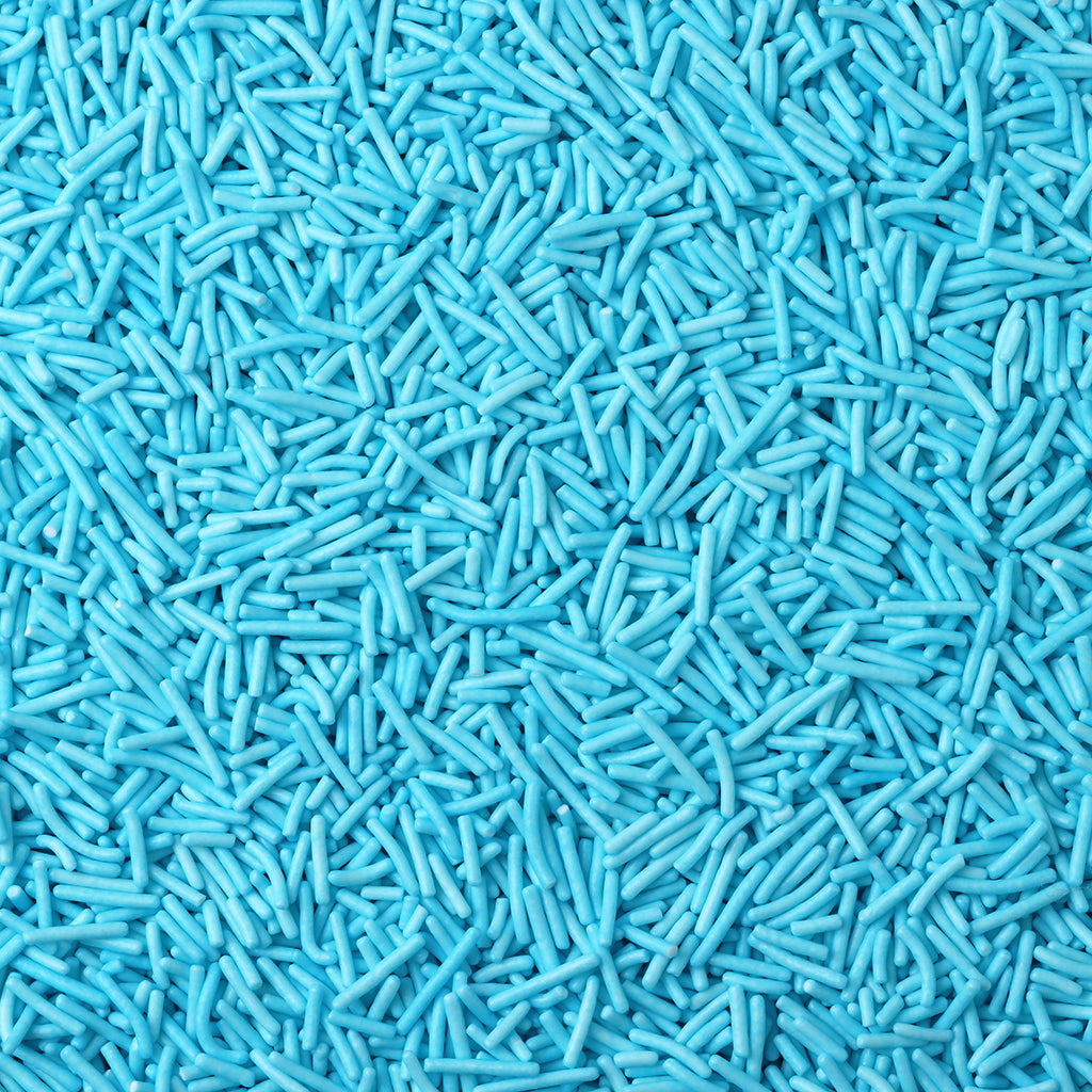 Light Blue Polished Long Jimmies Sprinkles