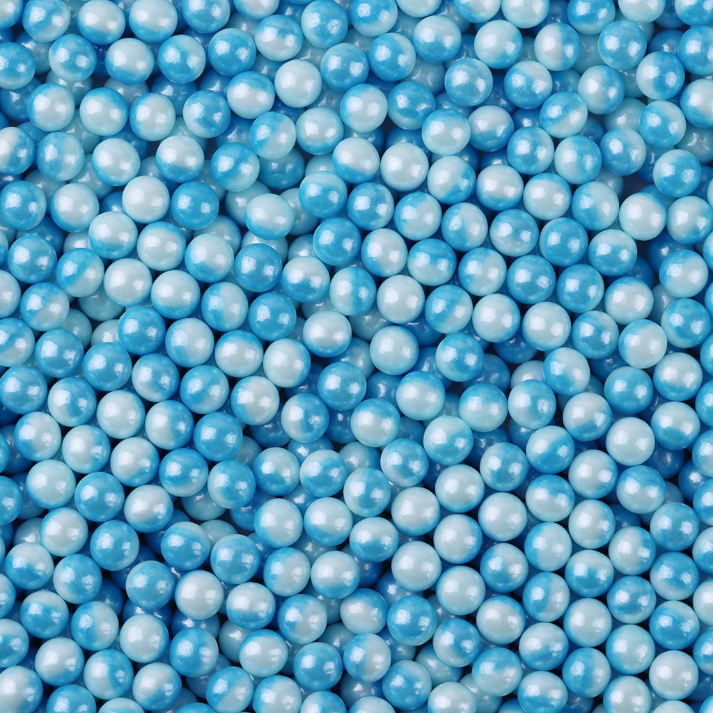 7mm Blue & White Union Color Sugar Beads