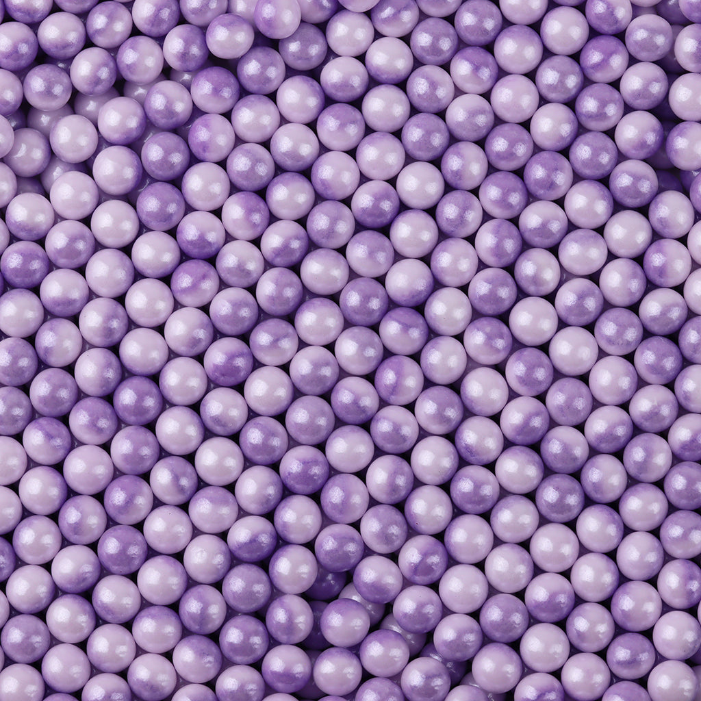 7mm Purple & White Union Color Sugar Beads