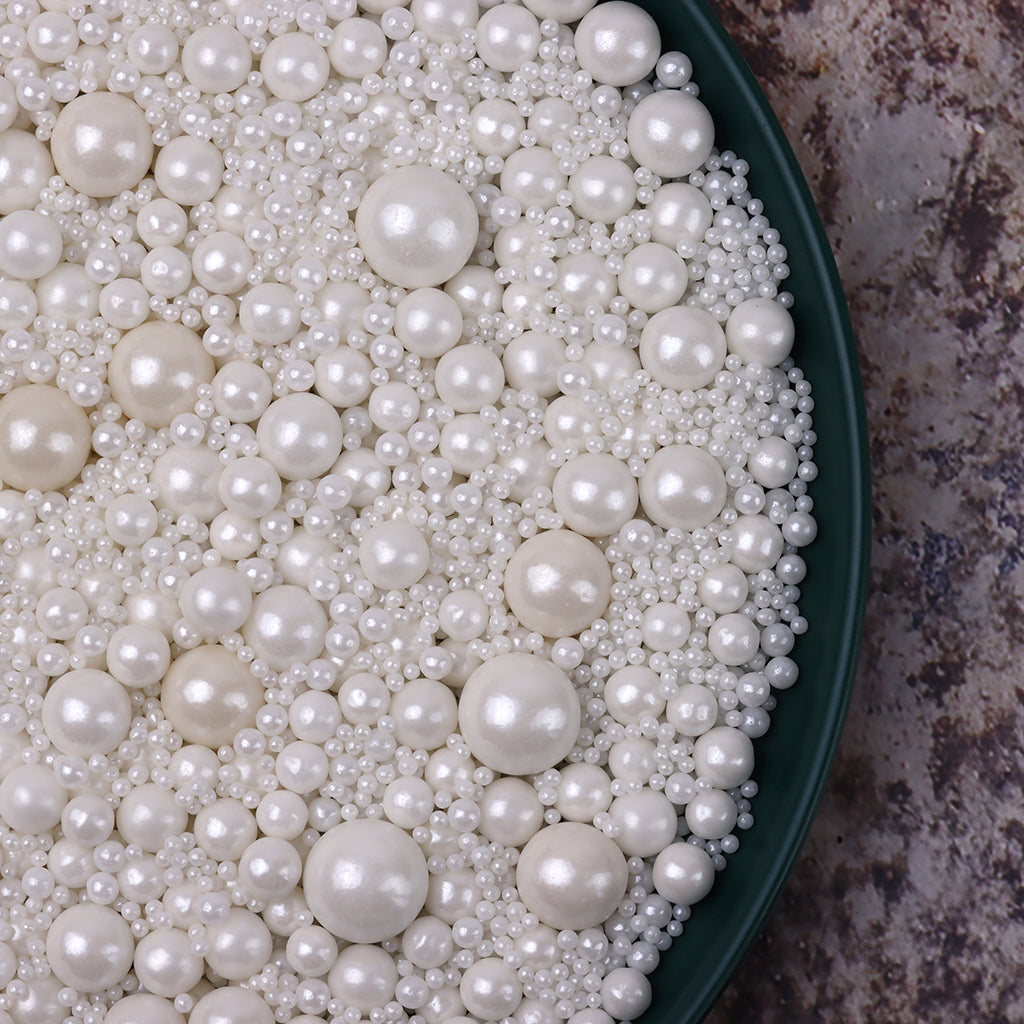 9 Colors Mixed Size Sugar Beads Edible Sprinkles Cake Decoration