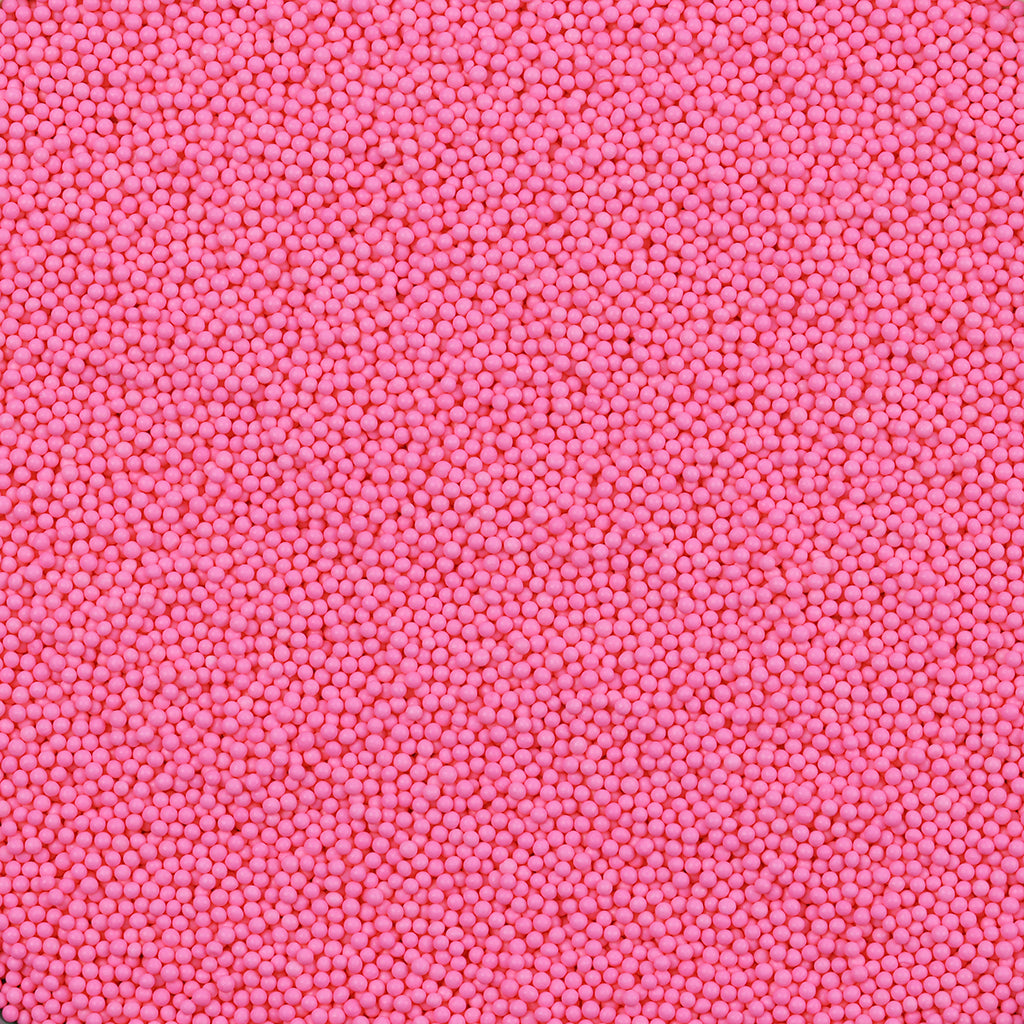 2mm Warm Pink Edible Polished Nonpareils