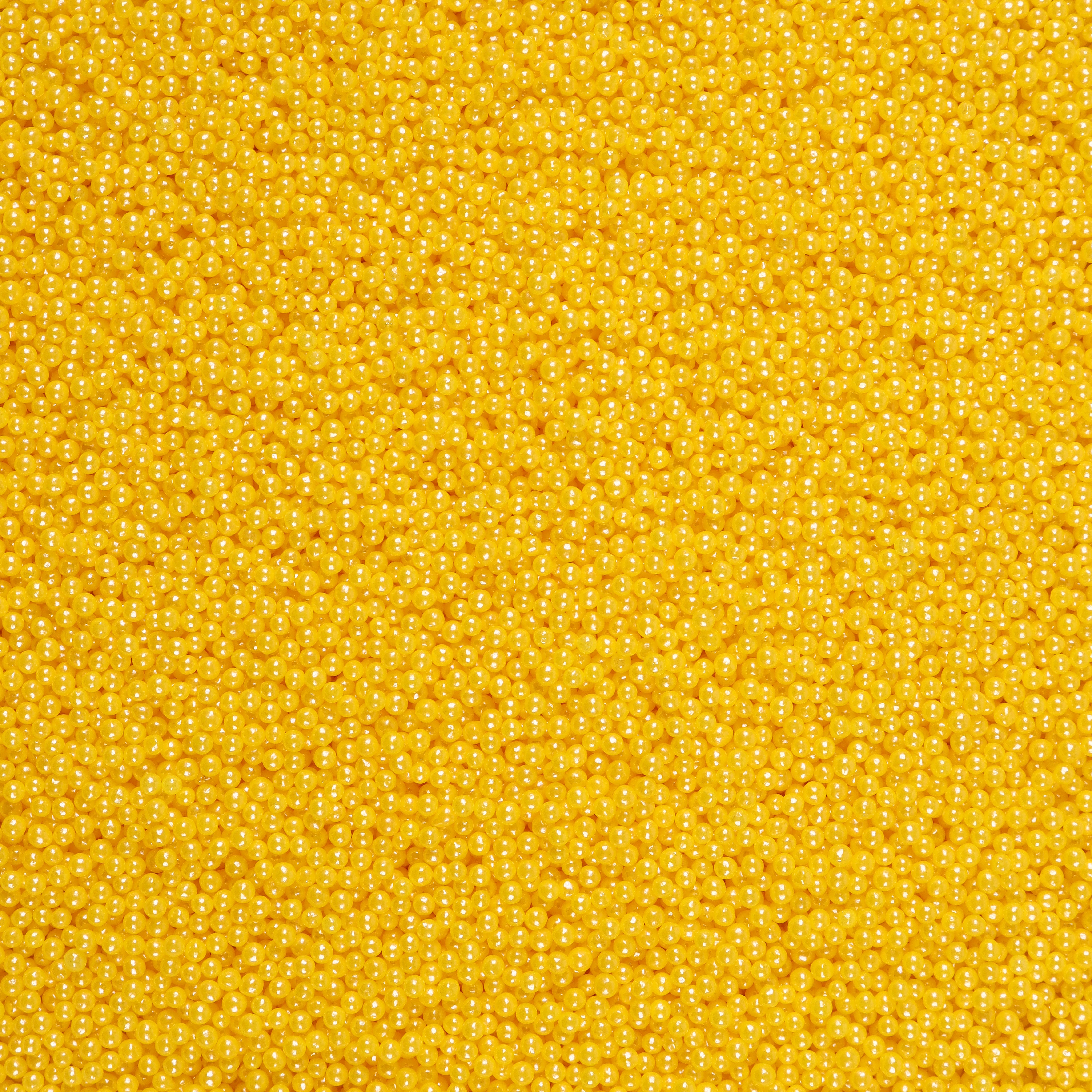 2mm Yellow Sugar Pearls Edible Cake Sprinkles
