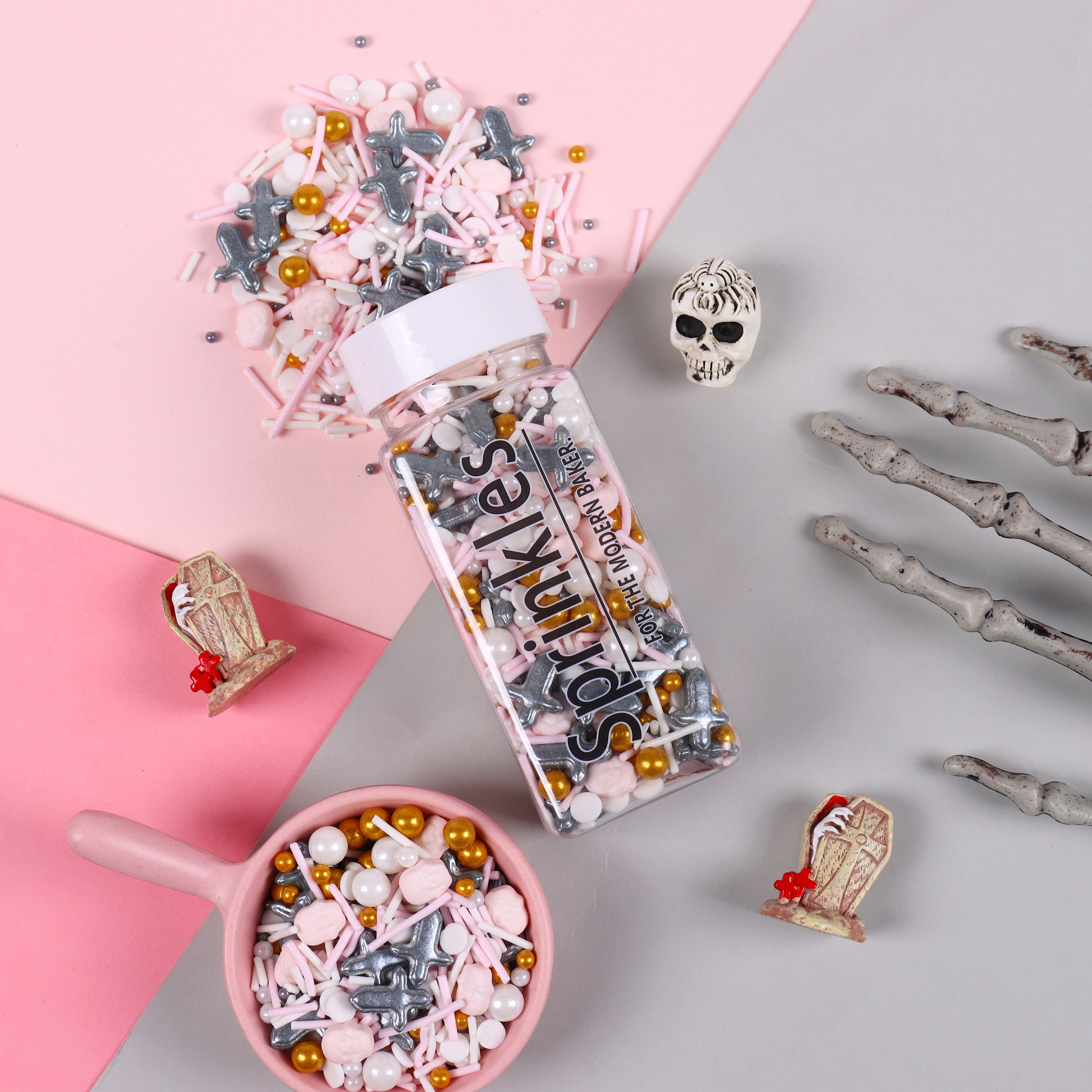 Sword Pink Skull Pressed Candy Mixes Sprinkles