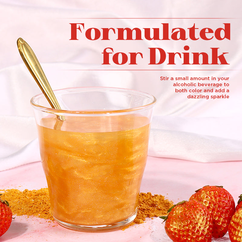 6pcs Set 4g Food Grade Luster Dust Metallic Edible Glitter Cake Decoration for Cocktail & Cake Art