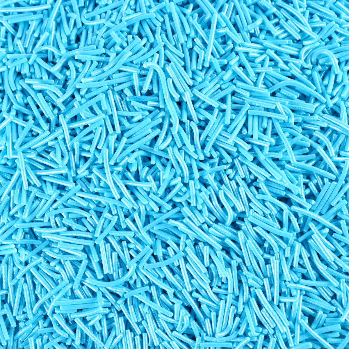 Medium Blue Glossy Long Jimmies Sprinkles