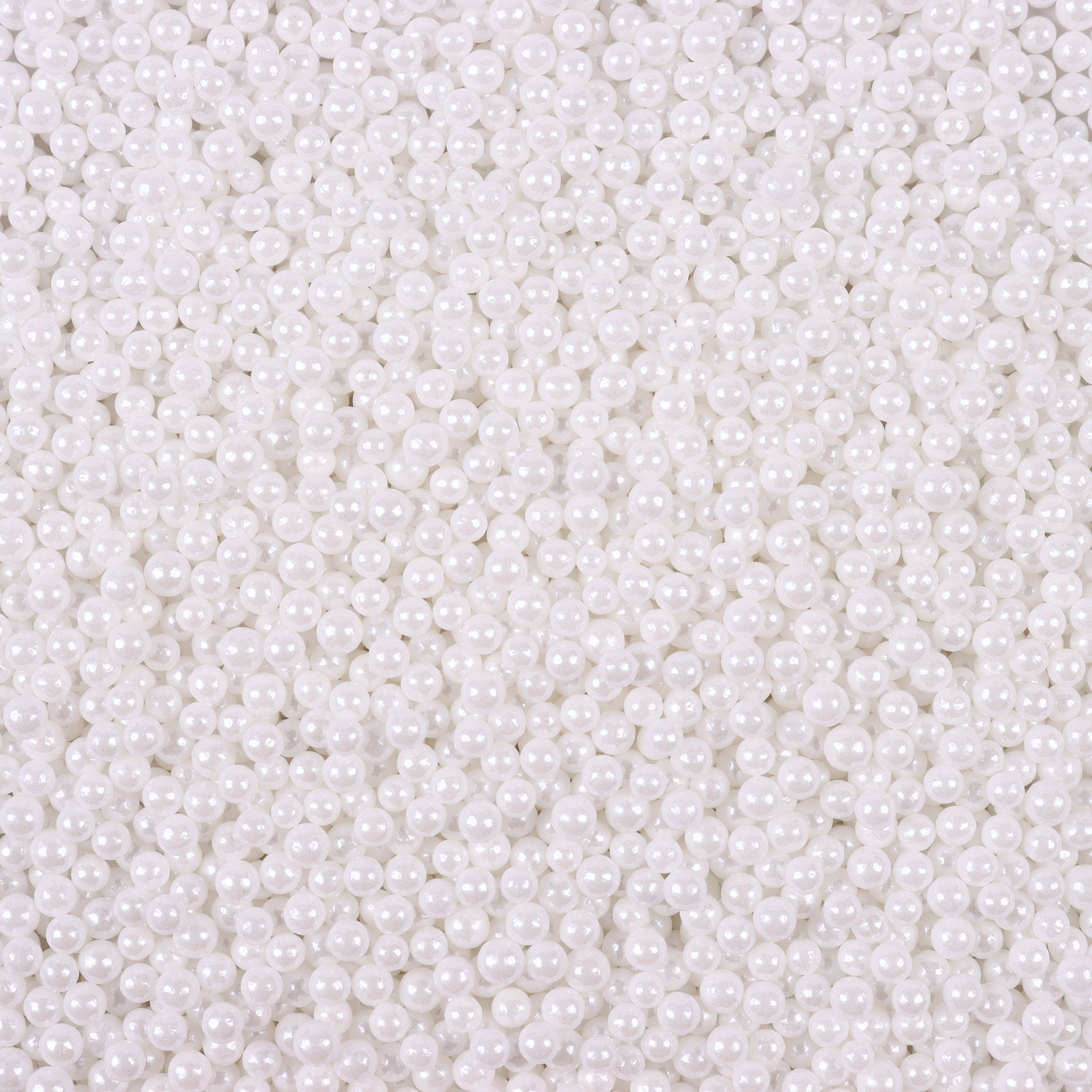 4mm White Sugar Pearls Edible Cake Sprinkles