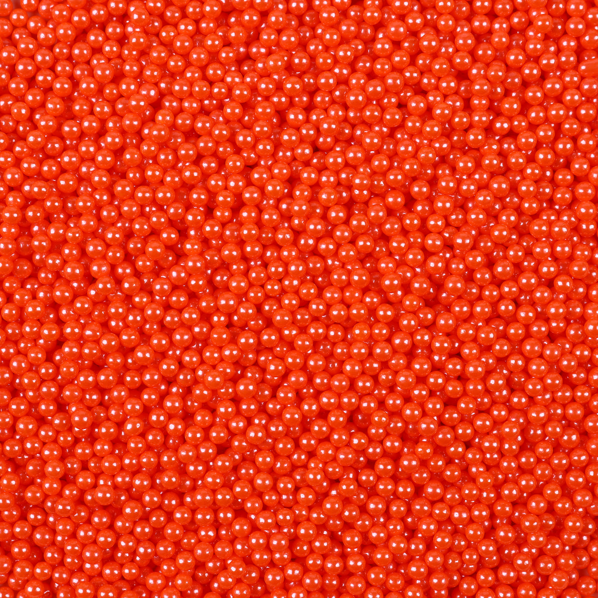 4mm Orange Sugar Pearls Edible Cake Sprinkles