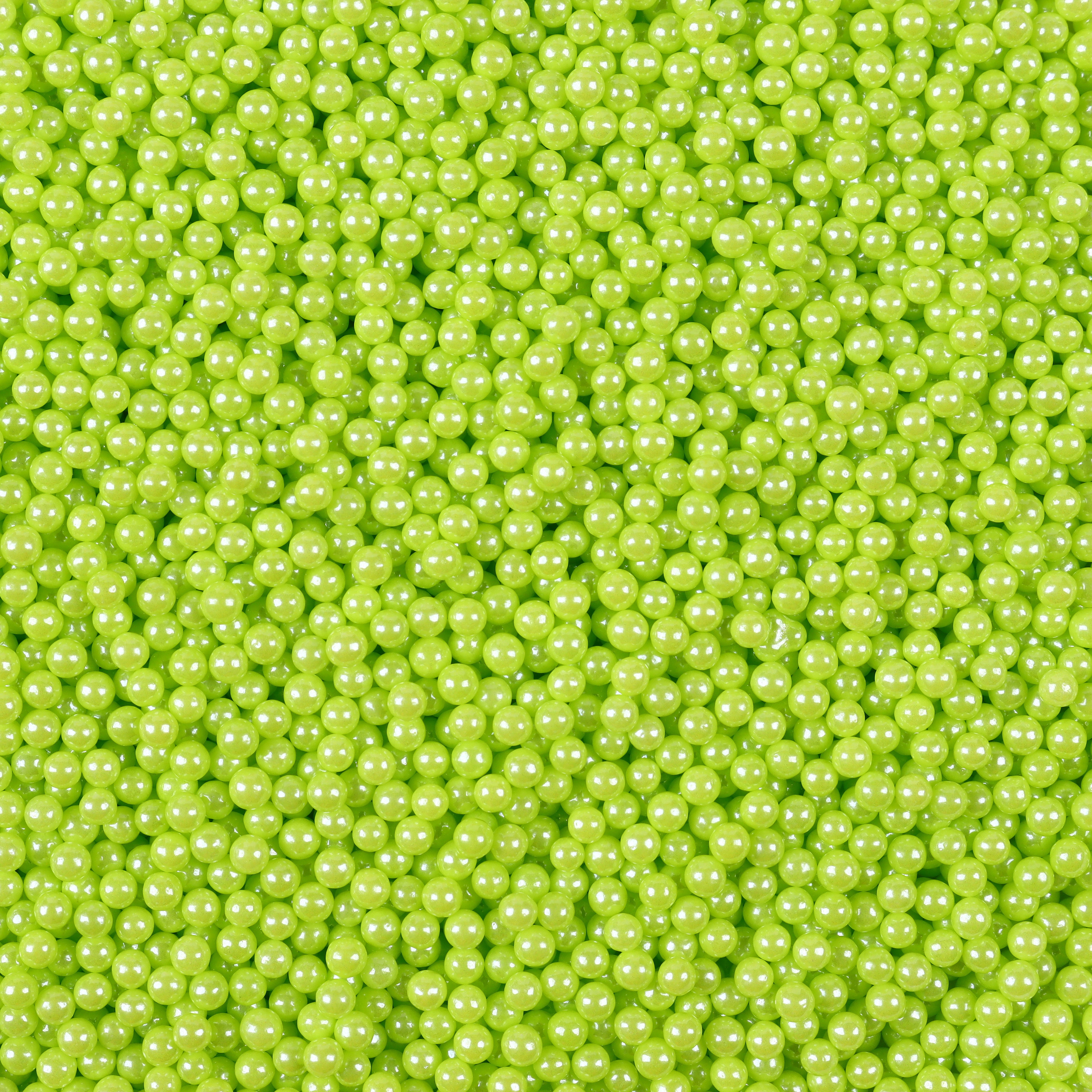 4mm Medium Green Sugar Pearls Edible Cake Sprinkles