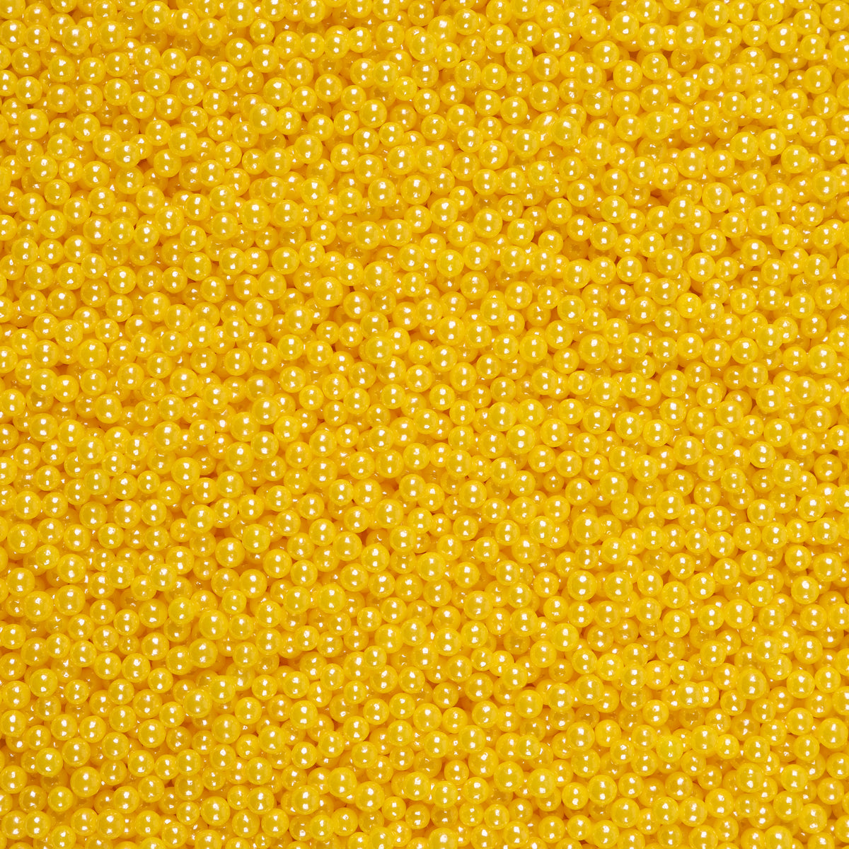 4mm Yellow Sugar Pearls Edible Cake Sprinkles