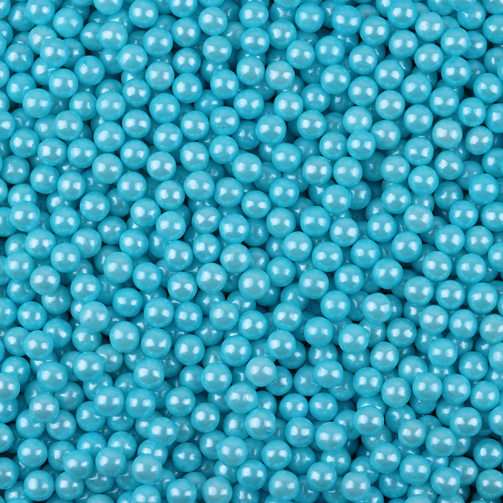 7mm Medium Blue Sugar Pearls Edible Cake Sprinkles