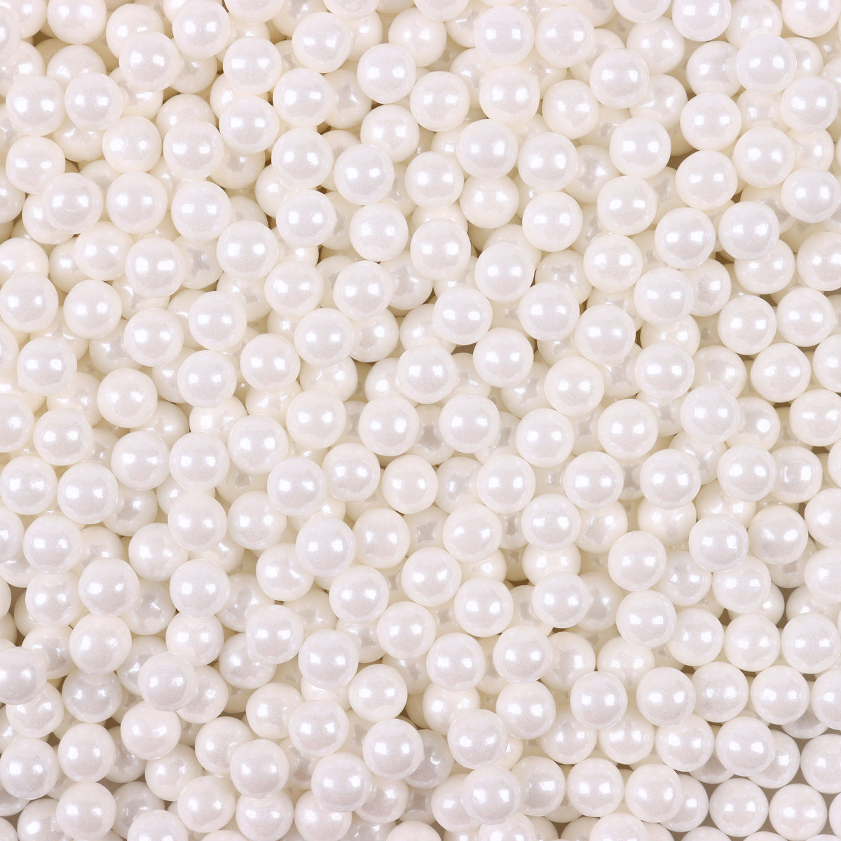 7mm White Sugar Pearls Edible Cake Sprinkles