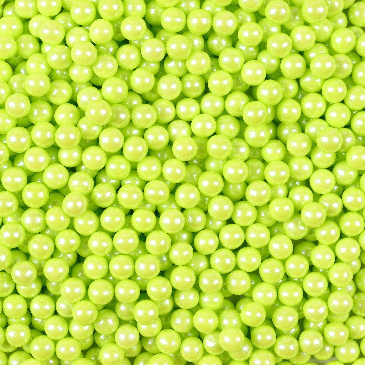 7mm Medium Green Sugar Pearls Edible Cake Sprinkles