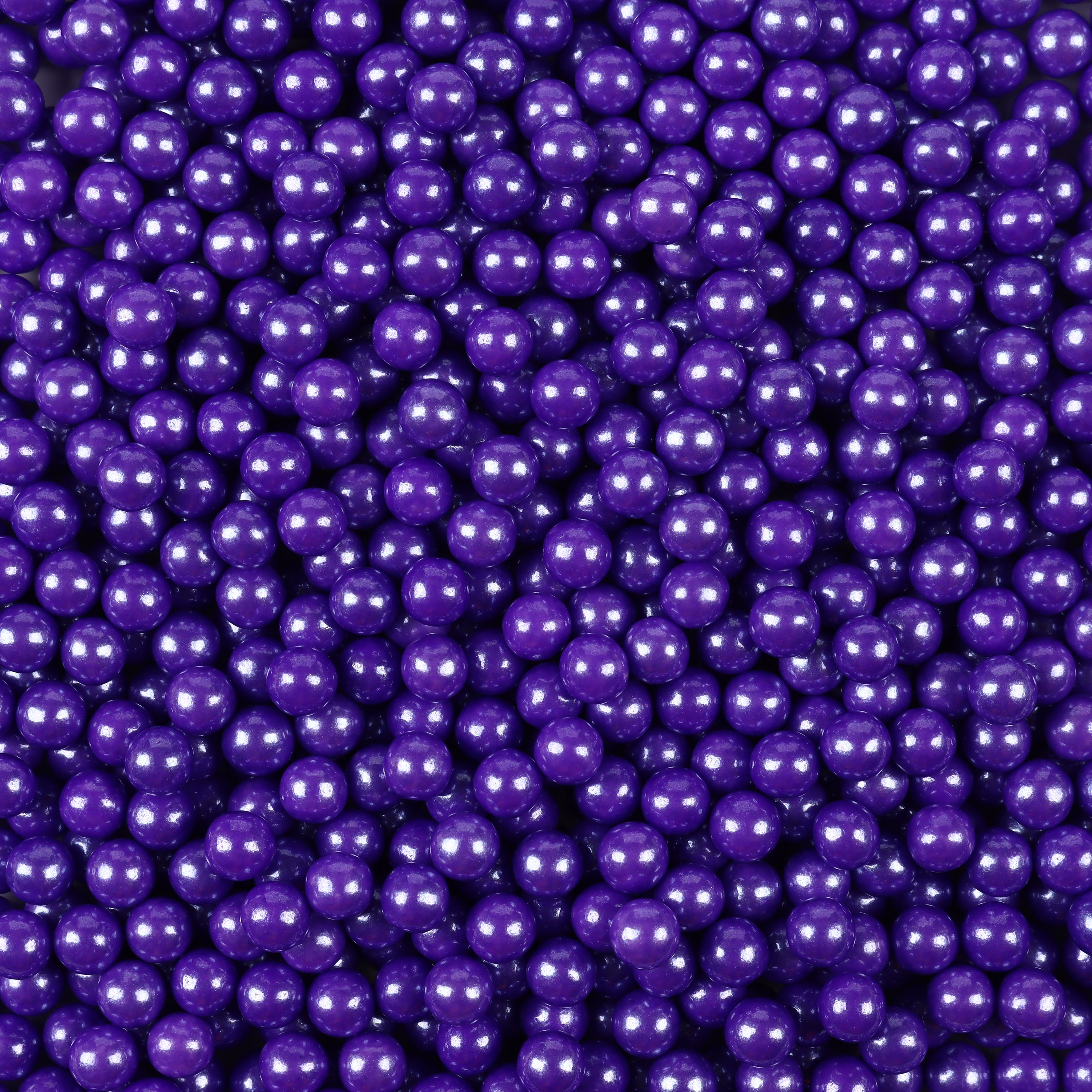 7mm Dark Purple Sugar Pearls Edible Cake Sprinkles