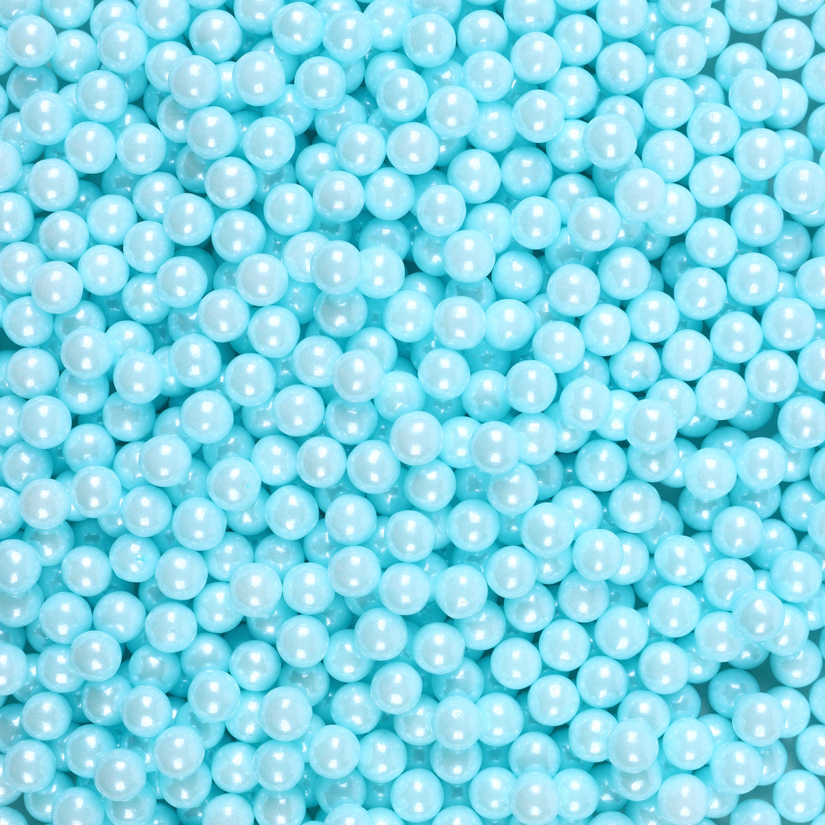 7mm Light Blue Sugar Pearls Edible Cake Sprinkles