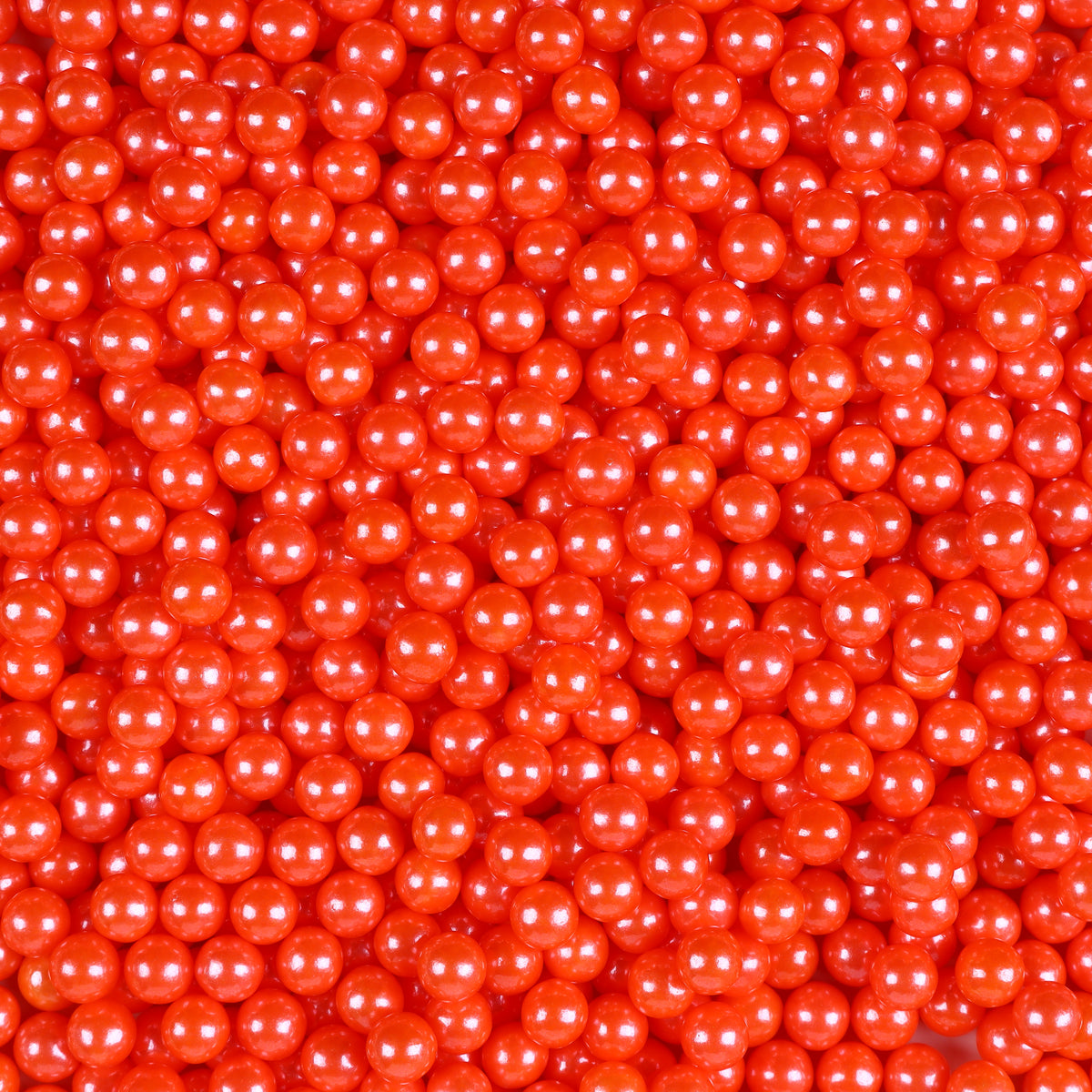 7mm Orange Sugar Pearls Edible Cake Sprinkles