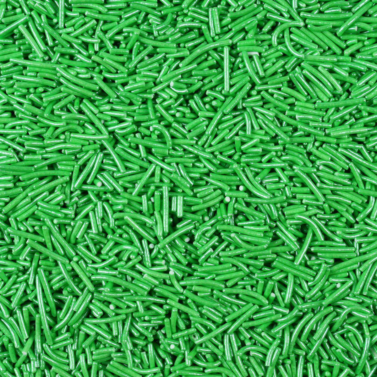 Green Glossy Long Jimmies Sprinkles