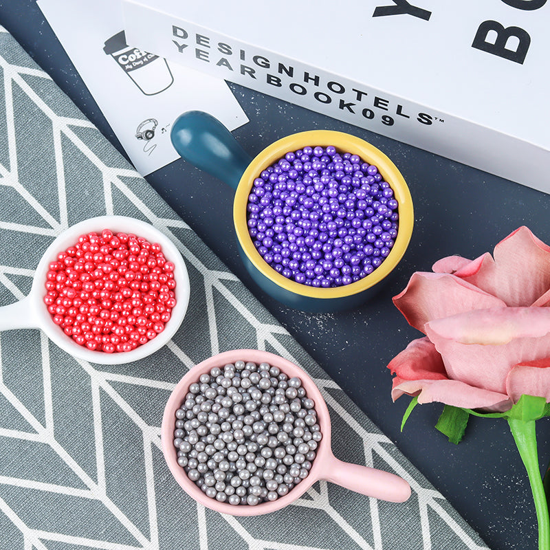 4mm Pearly Sugar Beads Edible Sprinkles Cake Decoration