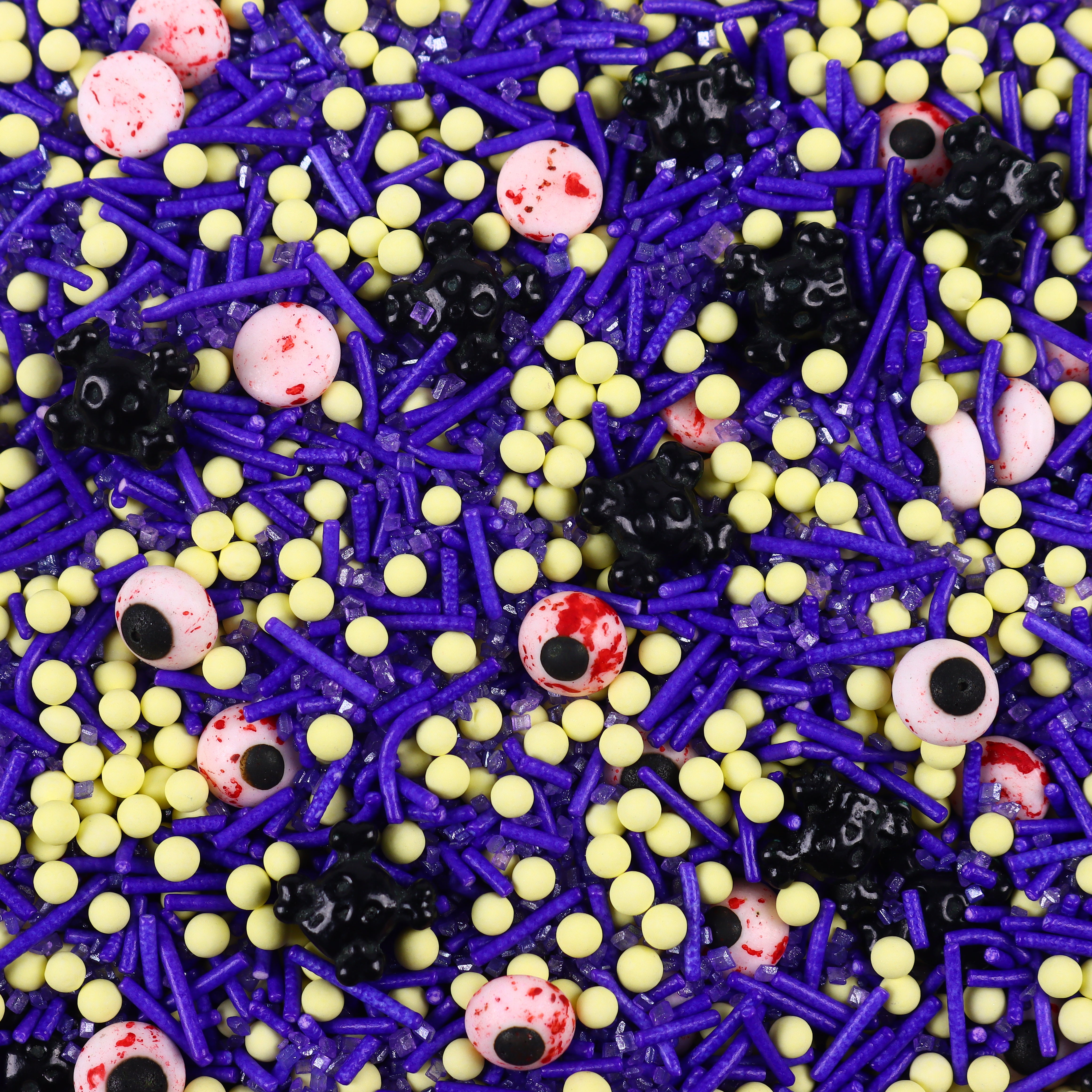 Bloody Eyes Skull Dark Purple Halloween Sprinkles