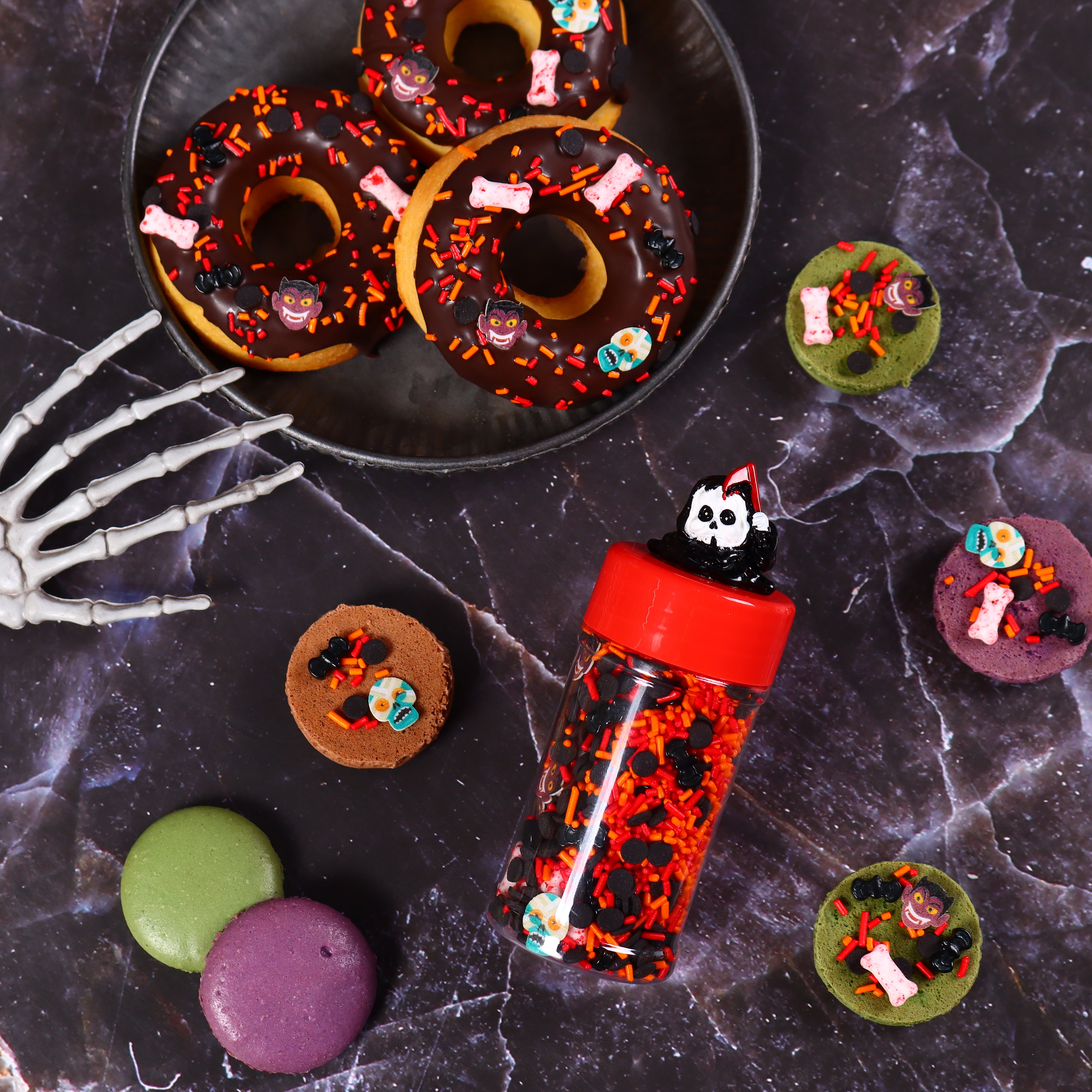 Halloween Cupcake Sprinkles Edible Wafer Paper Chocolate Sprinkles Cake Decorations for Cake