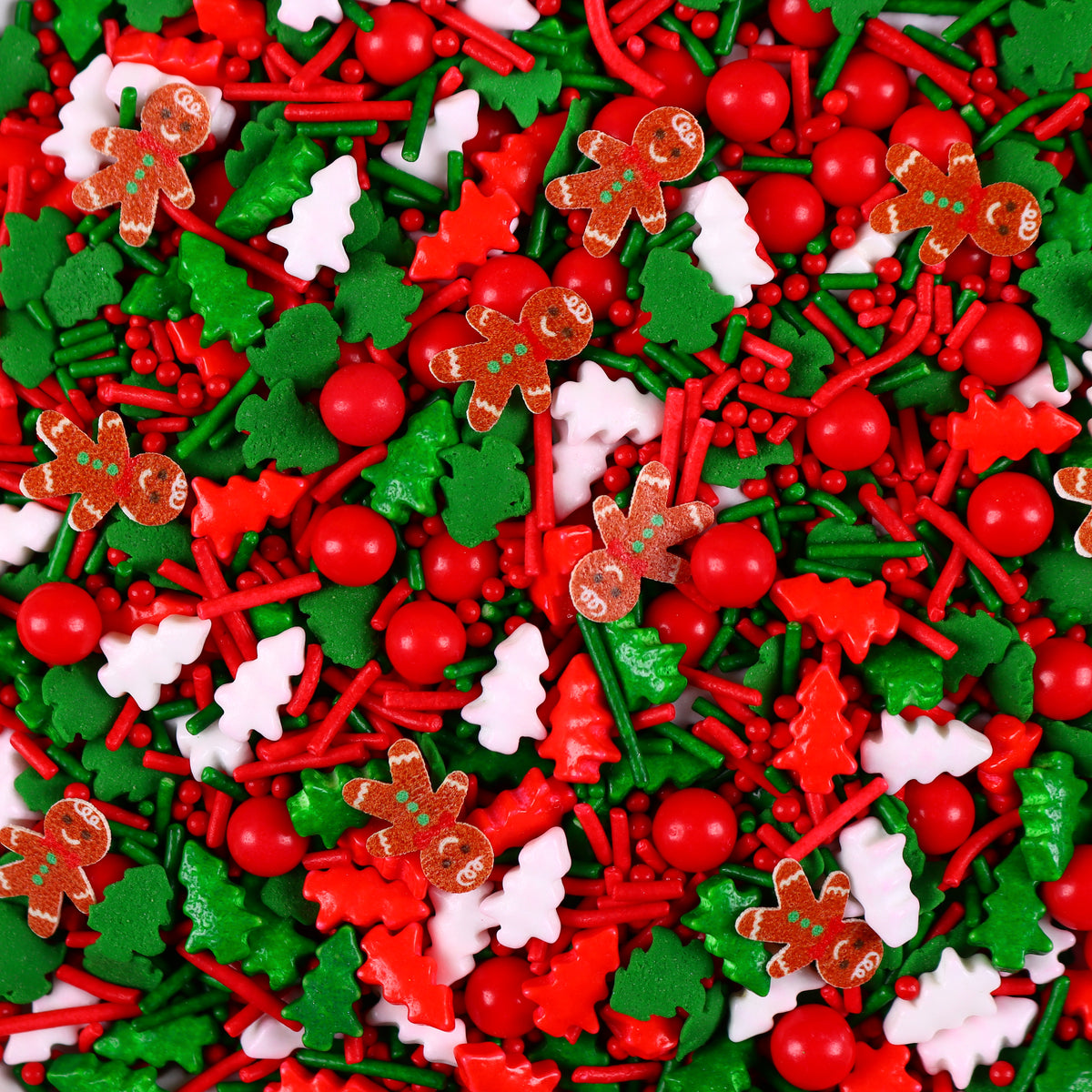 Gingerbread Man Wafer Paper Christmas Sprinkles